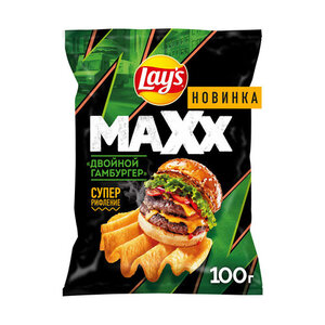 Чипсы Lay's Maxxx Двойной гамбургер
