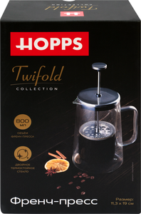 Френч-пресс Hopps Twifold 800 мл