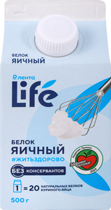 Белок яичный Лента Life жидкий пастеризованный