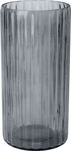 Ваза стеклянная рифленая Atmosphere Of Art Freshcook цвет прозрачный графит, 21х10 см