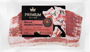 Бекон Premium Club Дабл Смок сырокопченый