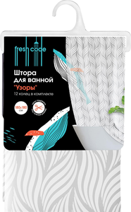 Штора для ванной Fresh Code в ассортименте
