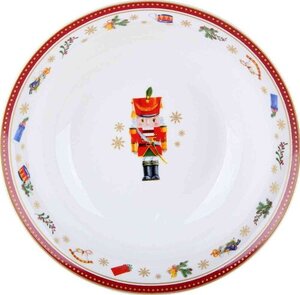 Салатник Korall Щелкунчик красный, 23 см