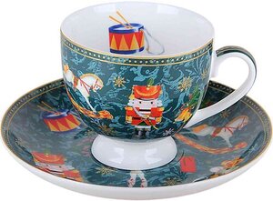 Кофейная пара Korall Щелкунчик зеленая, 220 мл