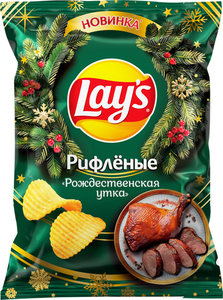 Чипсы рифленые Lay's Рождественская утка
