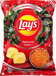 Чипсы Лейз Красная икра