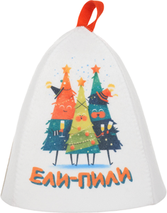 Шапка для бани Главбаня Новогодняя