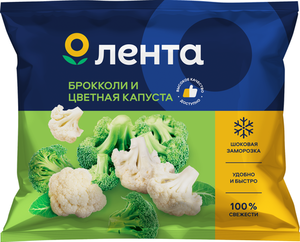 Смесь овощная Лента Цветная капуста и брокколи