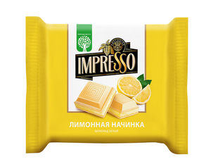 Шоколад белый Impresso с лимонной начинкой