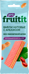 Вафли нутовые Кф Пермская Fruit it с арахисом