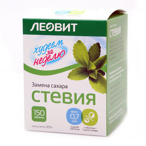 Натуральный сахорозаменитель стевия ТМ Леовит