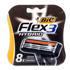 Сменные кассеты для бритья ТМ Bic Flex 3 Hybrid (Бик Флекс Гибрид)