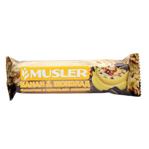 Батончик с цельными злаками банан-шоколад ТМ Musler (Мюслер)