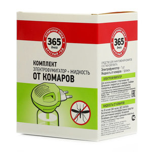 Защита от комаров электрофумигатор+жидкость ТМ 365 дней