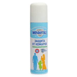 Аэрозоль Защита от комаров гипоаллергенная ТМ Mosquitall (Москитол)