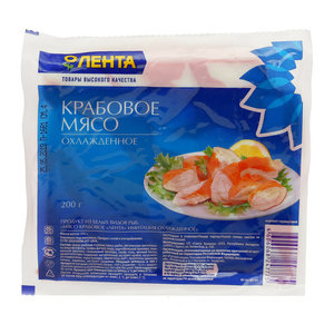 Крабовое мясо охлажденное ТМ Лента