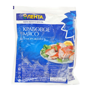 Крабовое мясо замороженное ТМ Лента