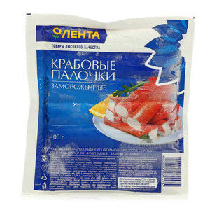 Крабовые палочки замороженные ТМ Лента