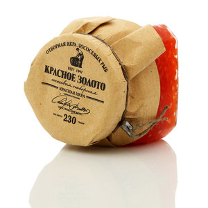 Красная икра лососевая отборная ТМ Красное золото