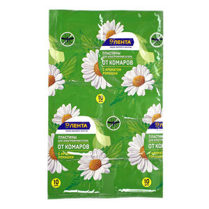 Пластины с экстрактом ромашки от комаров ТМ Лента