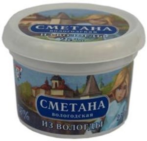 Сметана Из Вологды 25% БЗМЖ