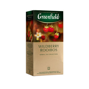 Чайный напиток Wildberry Rooibos (Валдбери Робус) в пакетиках 25*1,5г ТМ Greenfield (Гринфилд)