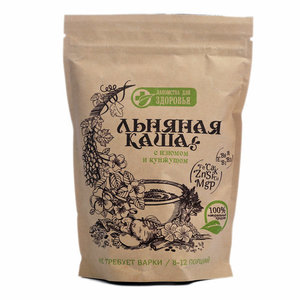 Каша льняная с изюмом и кунжутом ТМ Лакомства для здоровья