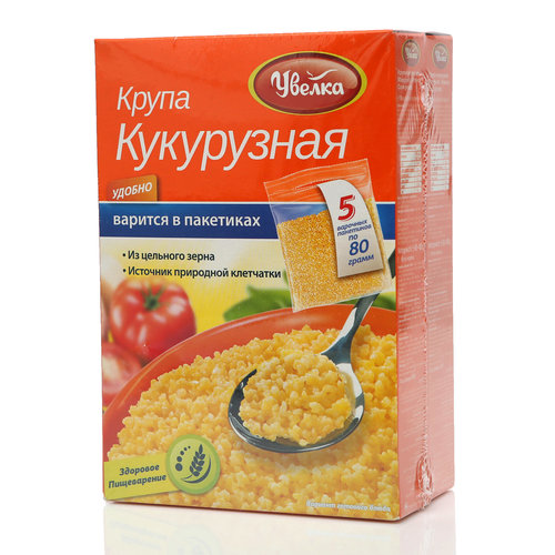 Кукурузная каша в магазине