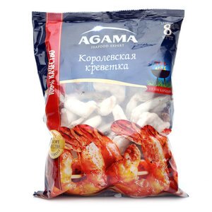 Креветки Agama 16/20 с хвостом, 850 г