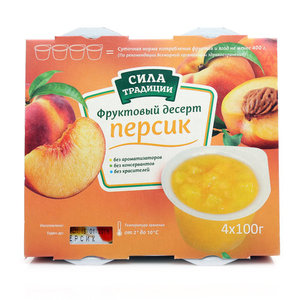 Фруктовый десерт - персик ТМ Сила традиции