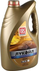 Масло моторное Лукойл Люкс 5W-40 полусинтетическое, 4 л