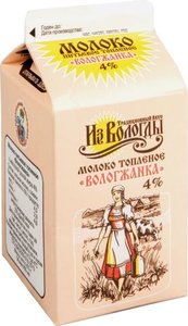 Молоко питьевое Топленое молоко 4% ТМ Вологжанка
