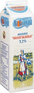 Молоко питьевое пастеризованное 3,2% ТМ Вологжанка