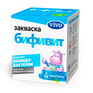 Закваска Бифивит Vivo, 0,5 г х 4 шт.