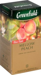 Чай зеленый Mellow Peach  (Меллов Пиач) в пакетиках 25*1,8г ТМ Greenfield (Гринфилд)
