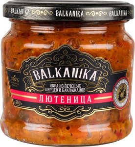 Икра из печеных перцев и баклажанов Balkanika Лютеница