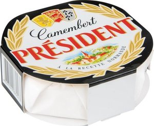 Сыр мягкий President с белой плесенью Камамбер 45% БЗМЖ, 125 г