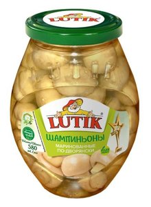 Шампиньоны маринованные по-дворянски ТМ Lutik (Лютик)