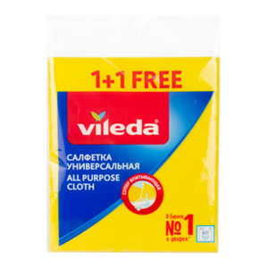Салфетка универсальная вискозная 1+1 шт ТМ Vileda (Виледа)