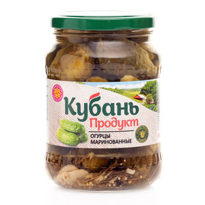 Огурцы маринованные ТМ Кубань продукт