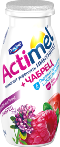 Продукт кисломолочный - клюква, малина, чабрец ТМ Actimel (Актимель)