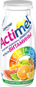Напиток кисломолочный Actimel Цитрусовый микс ТМ Danone (Данон)