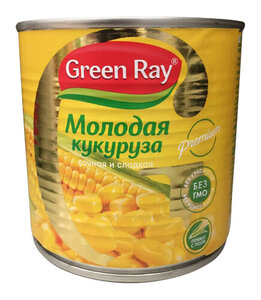 Кукуруза сахарная сладкая ТМ Green Ray (Грин Рэй)