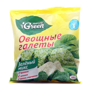 Овощные галеты Зеленый микс ТМ Морозко Green