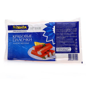 Крабовые палочки замороженные ТМ Лента