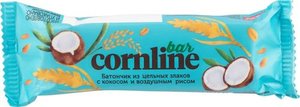 Батончик из цельных злаков Cornline с кокосом и воздушным рисом, 30 г