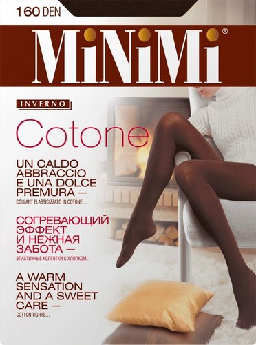 Колготки женские Cotone (Котон) цвет: moka/шоколад, размер 4, 160 den ТМ  MiNiMi (МиНиМи) 162 г за 539.99₽ - купить в undefined с доставкой через  igooods