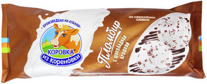 Мороженое Коровка из Кореновки пломбир ванильный с шоколадной крошкой 15% БЗМЖ
