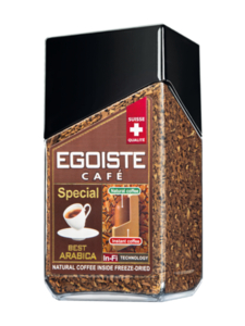 Кофе сублимированный молотый в растворимом Special (Спешиал) TM Egoiste (Эгоист)