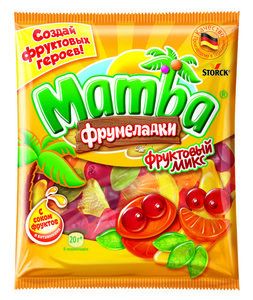 Жевательный мармелад Mamba (Мамба) Фруктовый микс ТМ Stork (Шторк)